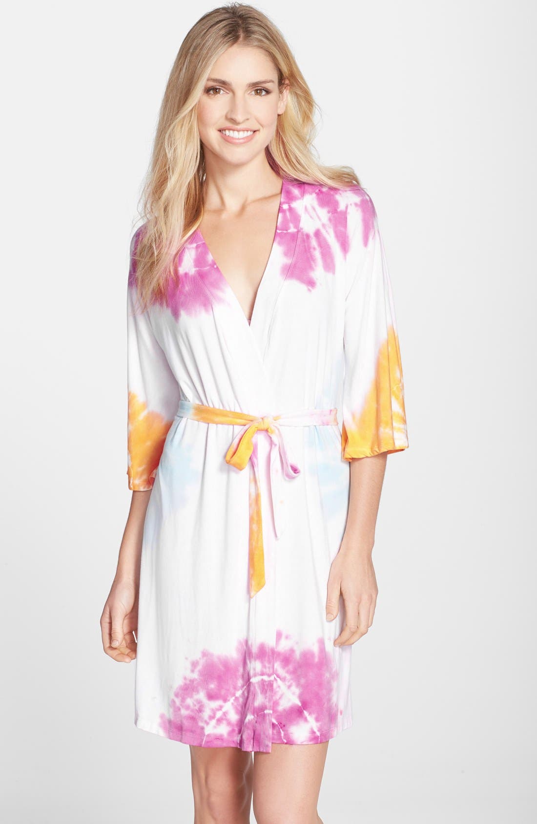 butterflyzebra zzz's 'Butterfly' Tie Dye Jersey Robe Nordstrom