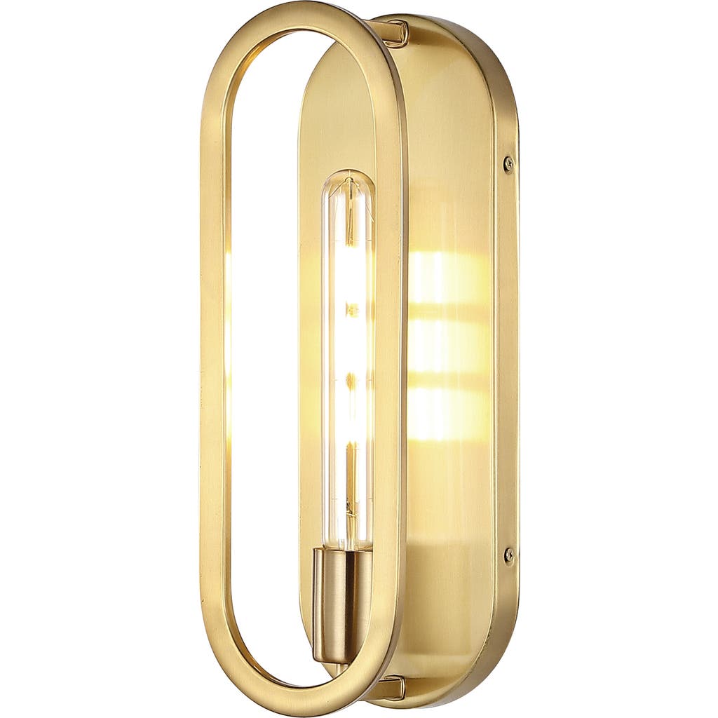 Jonathan Y Emilia 1-light Modern Bohemian Iron Led Sconce In Brass Gold