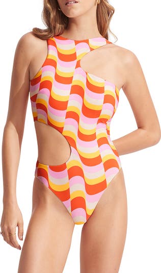 Seafolly Modern Take Cutout One Piece Swimsuit Nordstrom