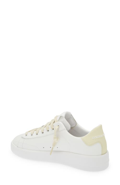 Shop Golden Goose Purestar Low Top Sneaker In White/yellow