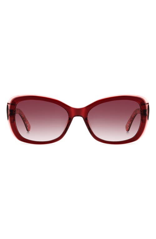 KATE SPADE KATE SPADE NEW YORK ELOWEN 55MM GRADIENT ROUND SUNGLASSES