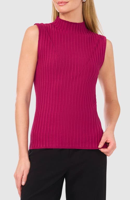 Shop Halogenr Halogen(r) Mock Neck Sleeveless Sweater In Raspberry Purple