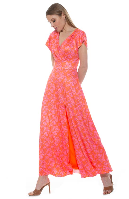 Alexia Admor Brielle Maxi Dress In Blush Floral