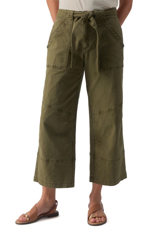 Sanctuary Reissue '90s Crop Wide Leg Pants in Burnt Olive at Nordstrom, Size Small
