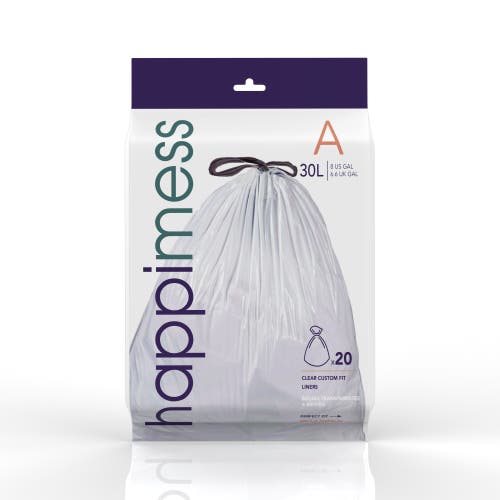 Happimess Drawstring Trash Can Liner In Trasparent