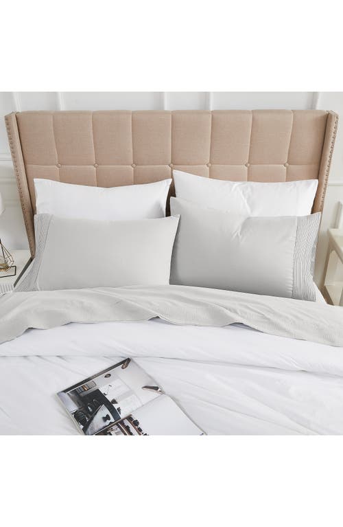 Southshore Fine Linens Premium Collection Pleated Extra Deep Pocket Sheet Set In Light Grey