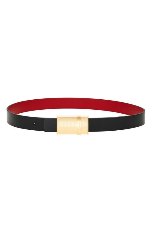 Shop Ferragamo Donna Reversible Leather Belt In Black Tones