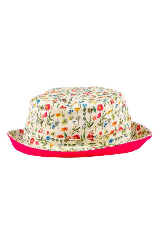 Shop Miki Miette Reversible Bucket Hat In Wildflowers