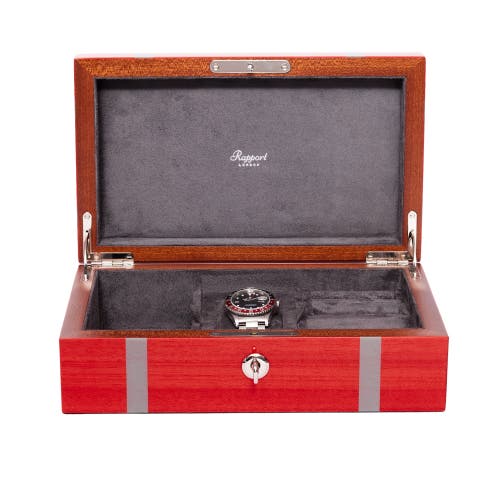 Rapport London Carnaby Watch And Accessory Box In Red