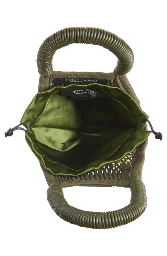 PETIT KOURAJ MINI FRINGE TOP HANDLE BAG