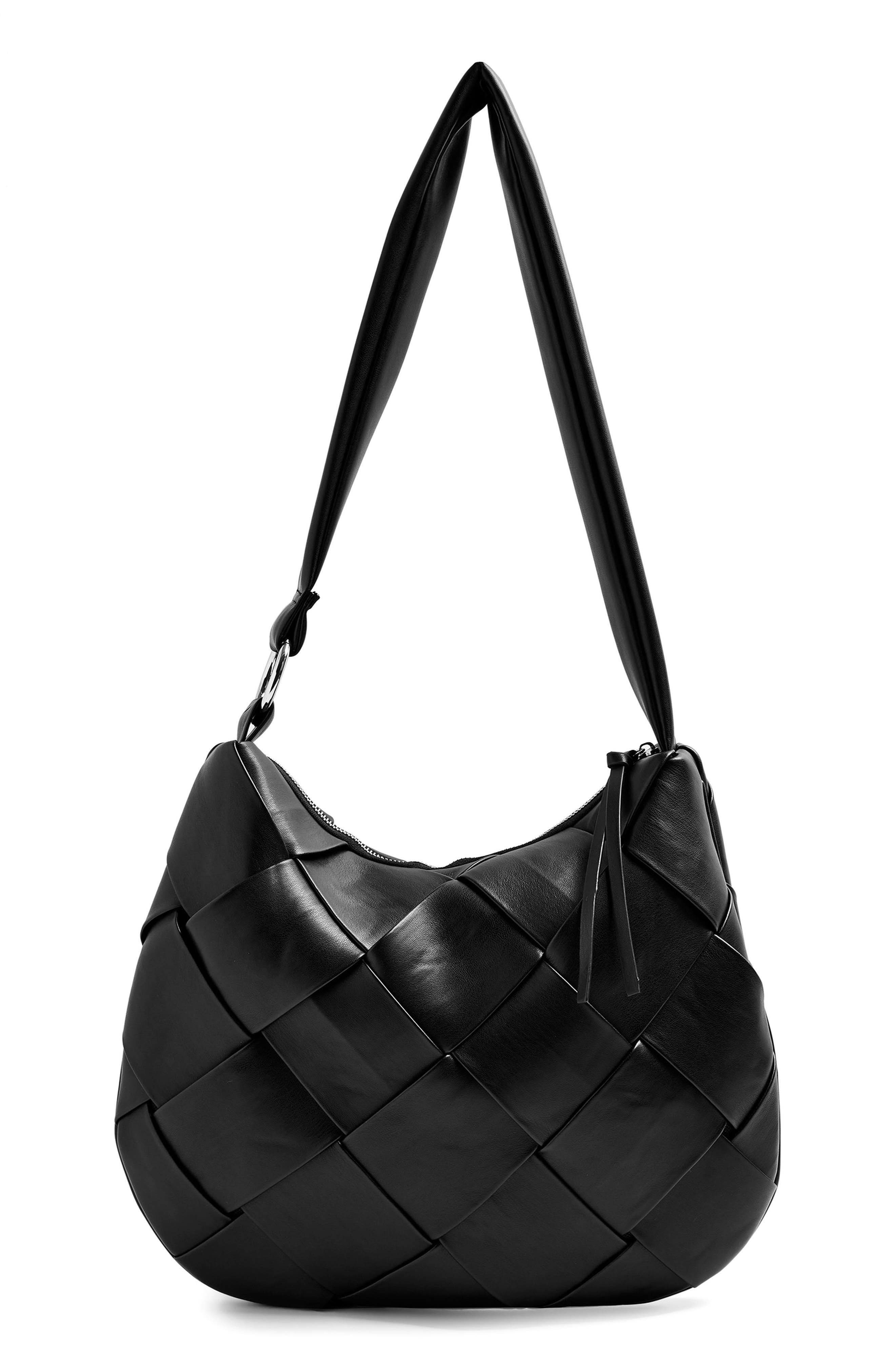 woven leather hobo bag