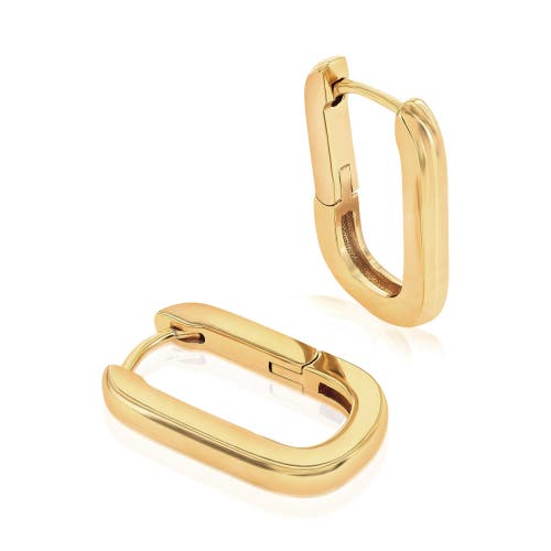 Donatello Gian Huggie Hoop Earrings In Gold