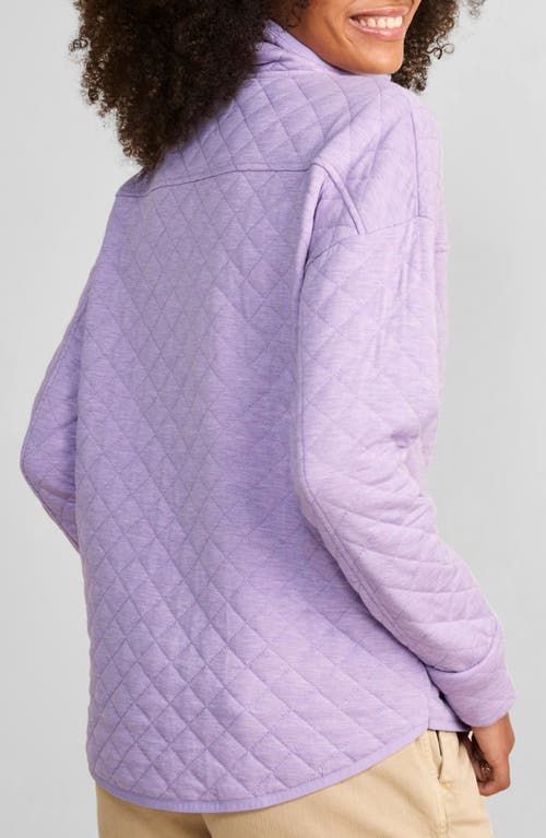 Shop Vineyard Vines Dreamcloth® Quilted Shep Half Zip Pullover In Aster Heather