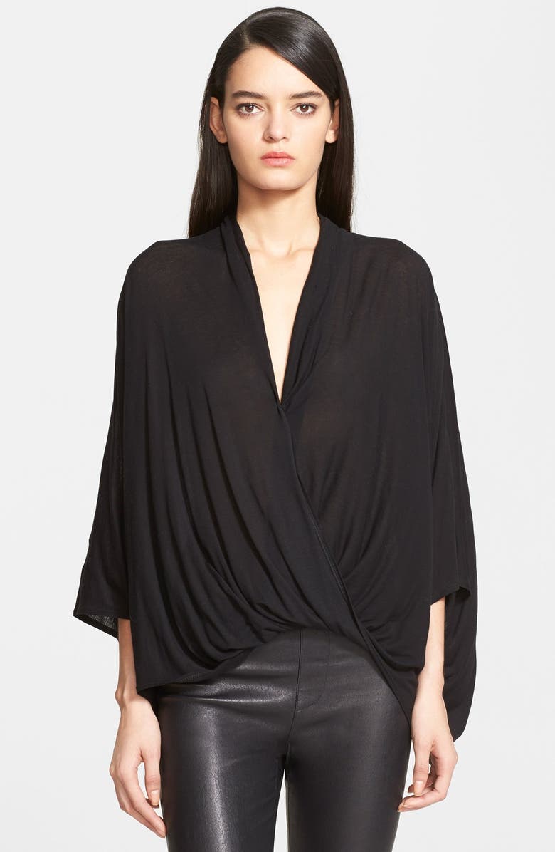 Helmut Lang 'Entity' Draped Jersey Top | Nordstrom