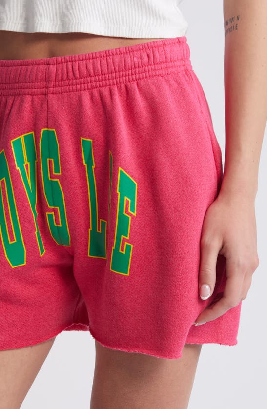 Shop Boys Lie Pucker Up Brady Graphic Sweat Shorts In Pink