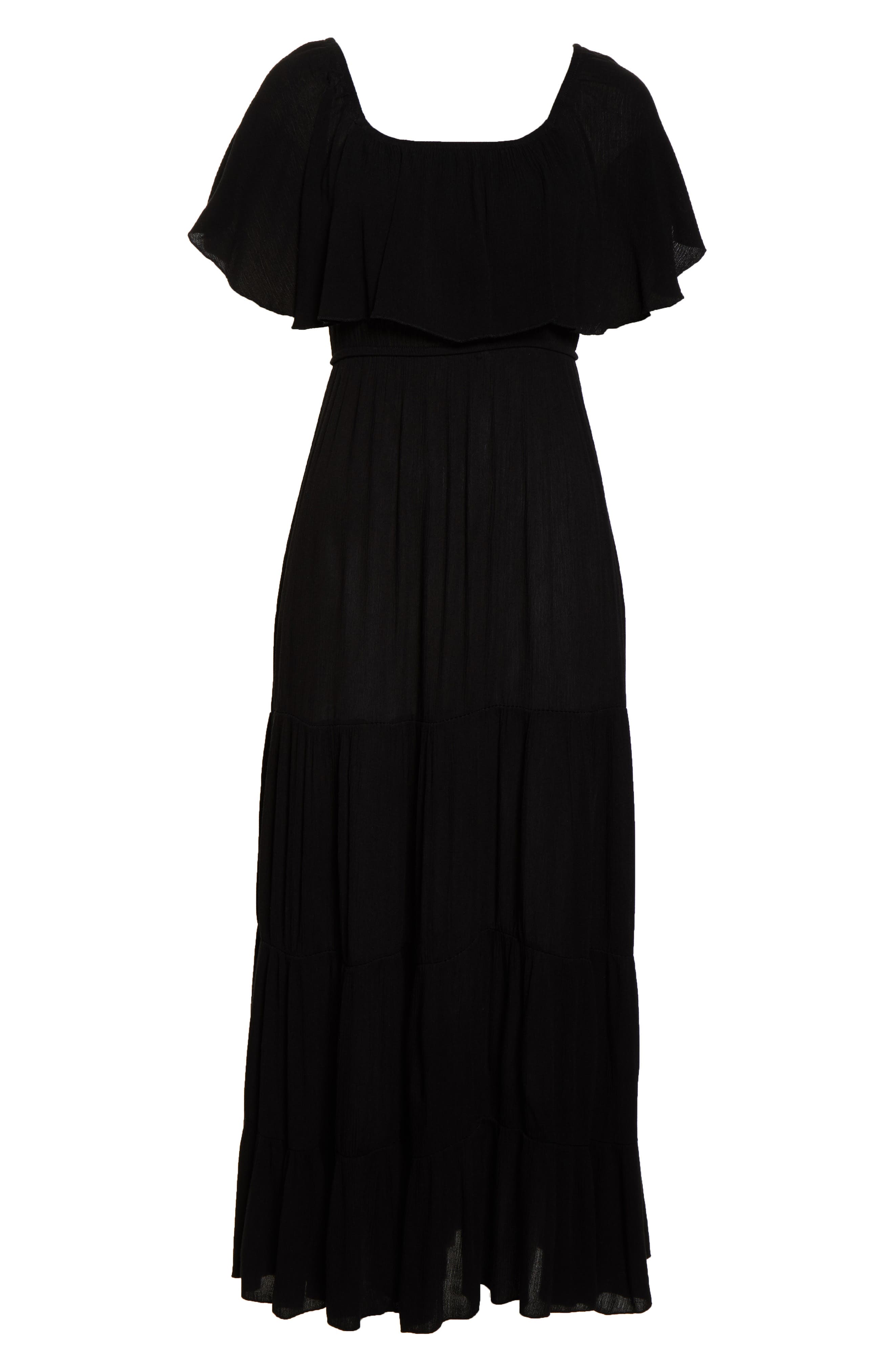 Elan Off the Shoulder Ruffle CoverUp Maxi Dress Nordstrom