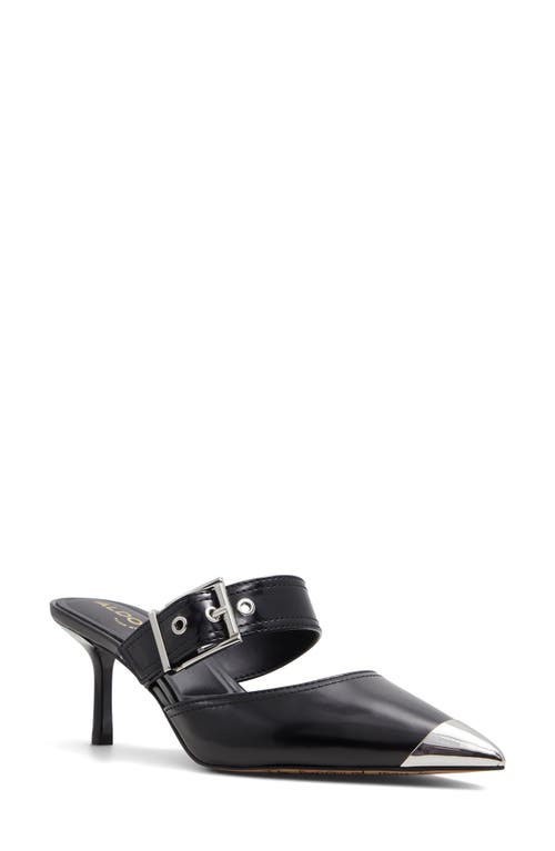 Shop Aldo Gretla Pointed Cap Toe Mule In Black