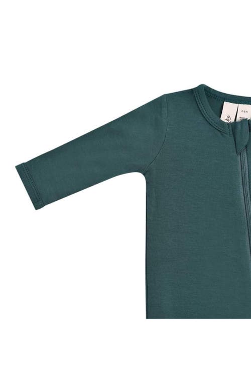 Shop Kyte Baby Zip-up Footie In Emerald