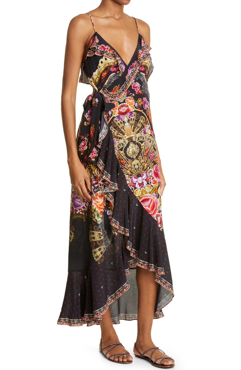 Camilla Dance with Duende Floral Print Silk Wrap Dress | Nordstrom