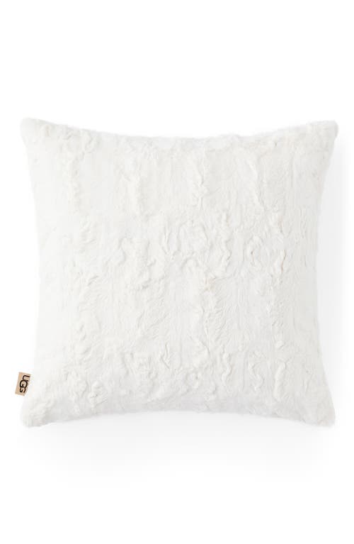 UGG(R) Olivia Faux Fur Accent Pillow in Snow