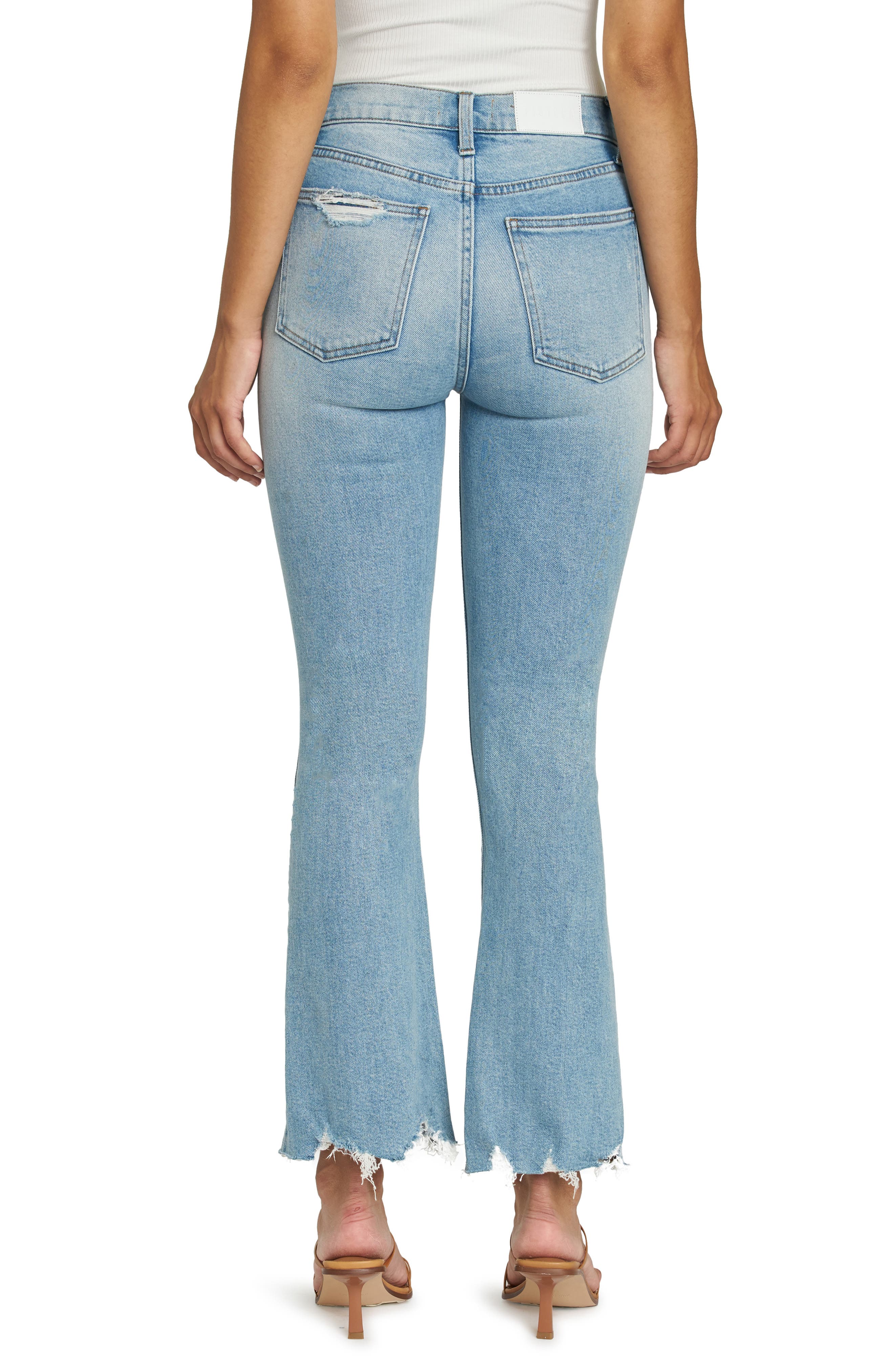 Damen Bekleidung Jeans Capri-Jeans und cropped Jeans Pistola Baumwolle BOOTCUT-JEANS LENNON in Blau 