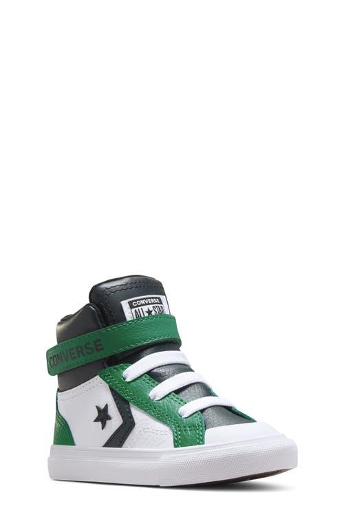 Converse Kids' Pro Blaze High Top Sneaker In White/green/black