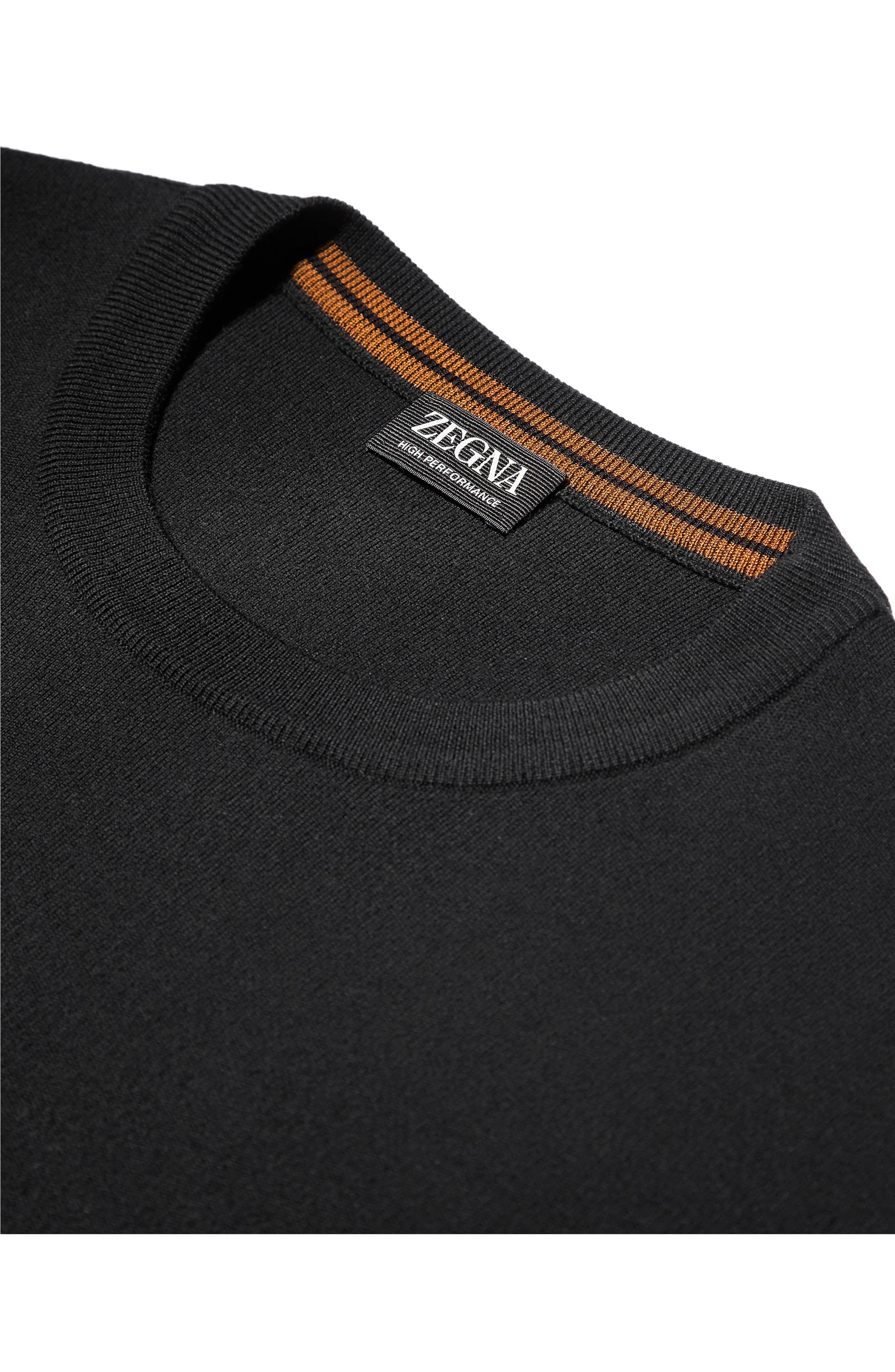 Zegna side stripe detail sweater - Grey