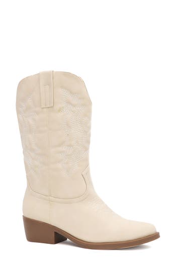 Yoki Gilard Western Boot In Bone