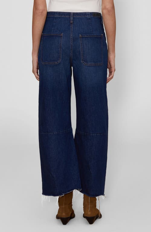 Shop Le Jean Utility Raw Hem Crop Barrel Jeans In Zoe