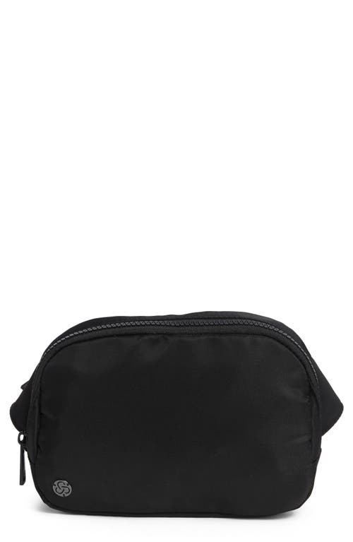 Shop Zella Convertible Belt Bag In Black