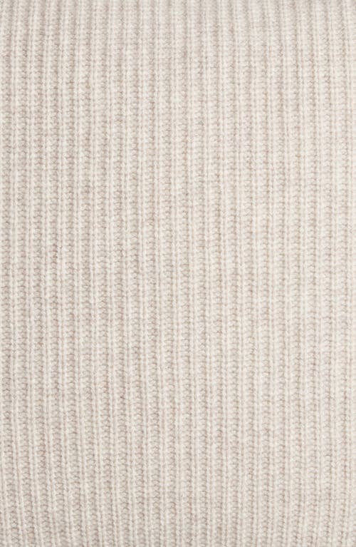Nordstrom Rib Wool & Cashmere Accent Pillow In Beige Birch Heather