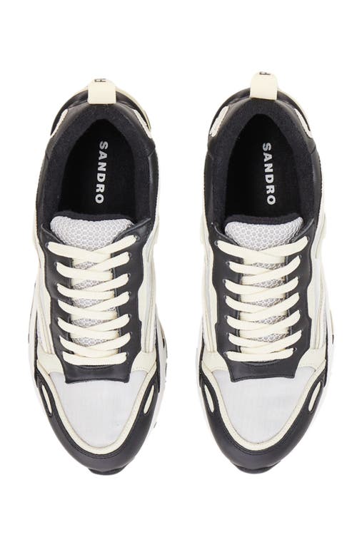 Shop Sandro Flame Trainers In Black