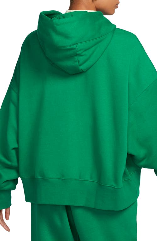 Shop Nike Sportswear Phoenix Fleece Pullover Hoodie In Malachite/sail