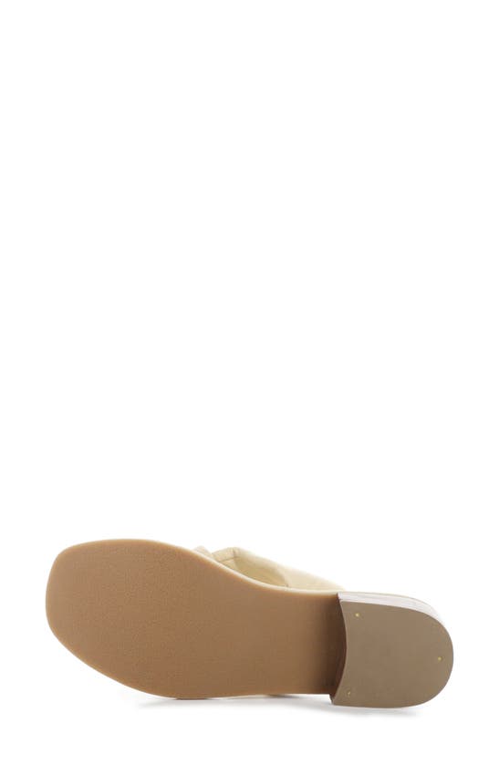 Bos. & Co. Knick Slide Sandal In Cream Nappa