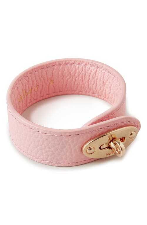 Mulberry Bayswater Leather Bracelet in Powder Rose at Nordstrom, Size Small