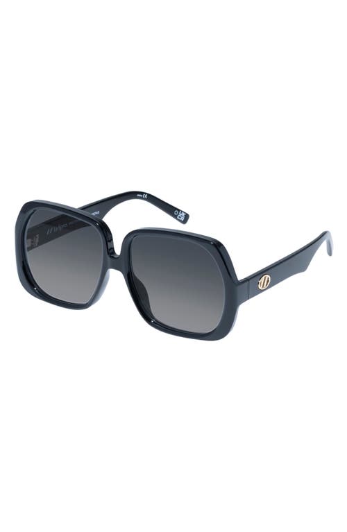 Shop Le Specs Polydisco 59mm Square Sunglasses In Black