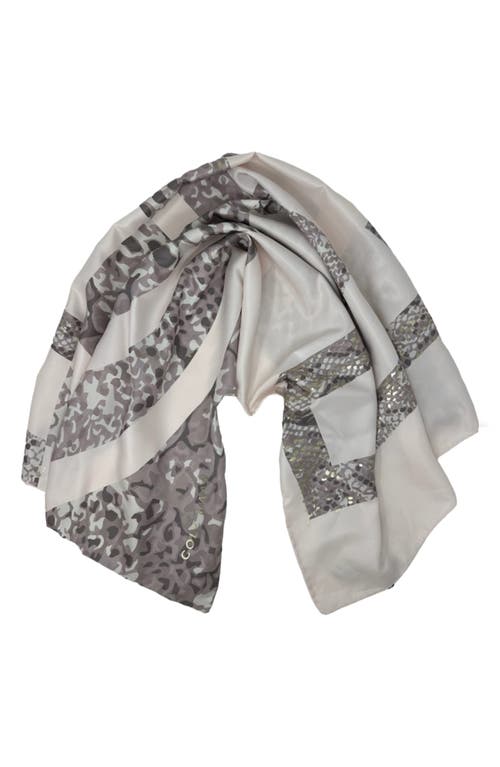 Cole Haan Snakeskin Print Square Scarf In Python