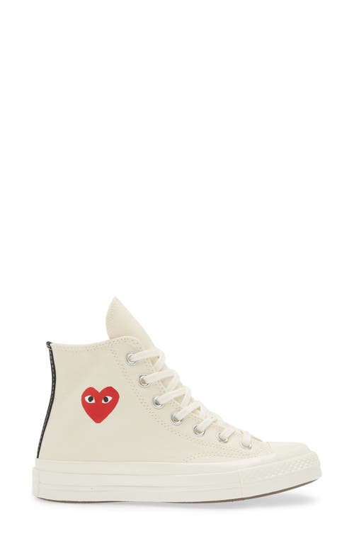 COMME DES GARÇONS PLAY COMME DES GARÇONS PLAY X CONVERSE CHUCK TAYLOR® ALL STAR® HEART HIGH TOP SNEAKER