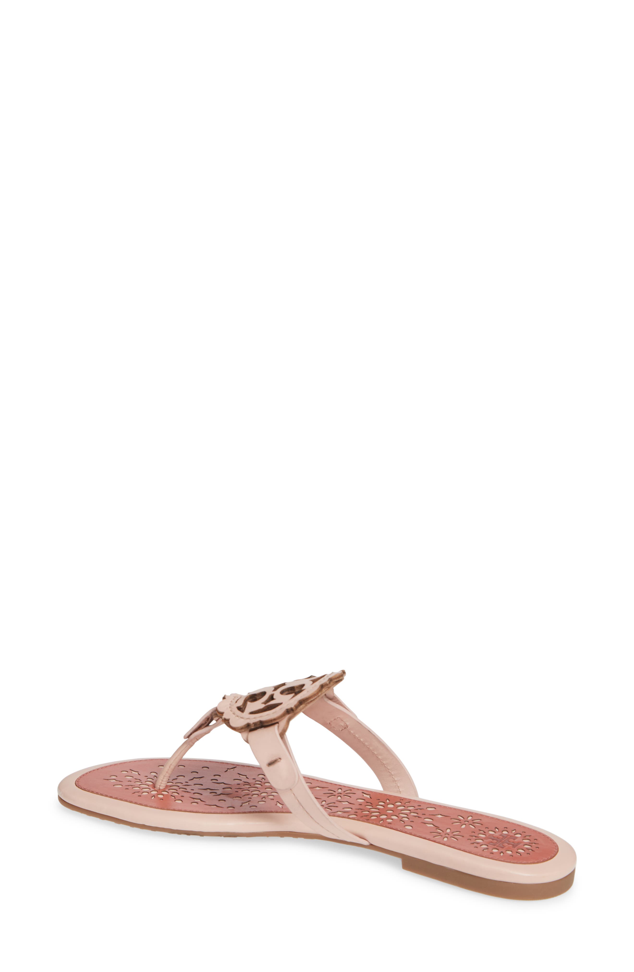 miller scalloped medallion sandal tory burch