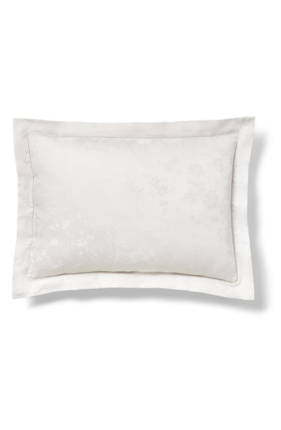 Shop Ralph Lauren Bethany Floral Jacquard Pillow Sham In Parchment
