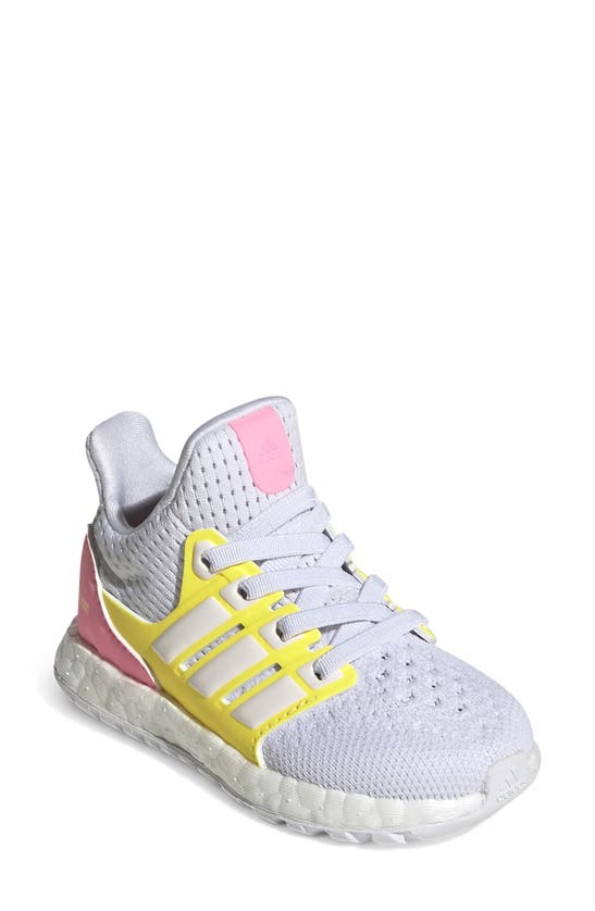 Adidas Originals Kids' Ultraboost 5.0 Alphaskin Sneaker In White/ White/ Beam Pink