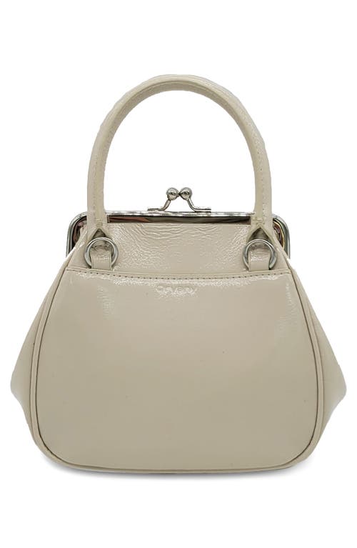 Shop Oryany Mini Lace Up Leather Tote In Ivory