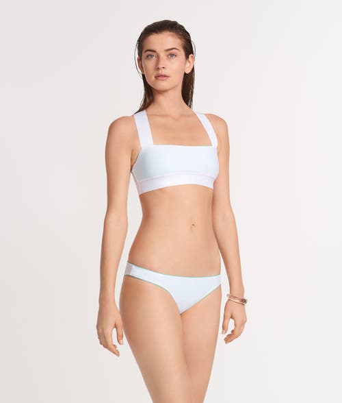 Ansea The Reversible Sporty Top In White/mint