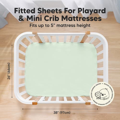 Keababies Isla Fitted Mini Crib Sheets In Wildflowers