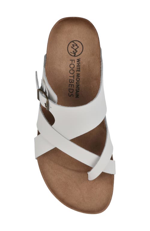Shop White Mountain Footwear Graph Sandal In White/leather