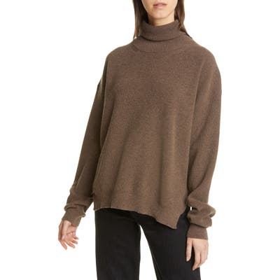 Nanushka Monday Merino Wool & Cashmere Blend Sweater, Brown