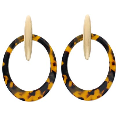 Panacea Resin Hoop Earrings