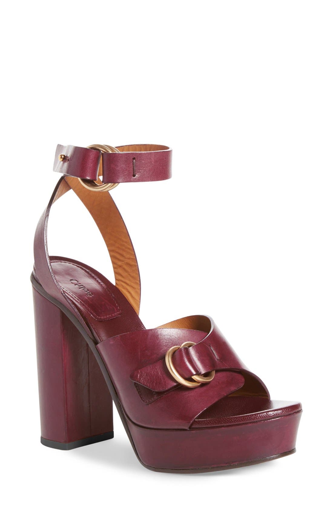 Chloé Ankle Strap Platform Sandal (Women) Nordstrom