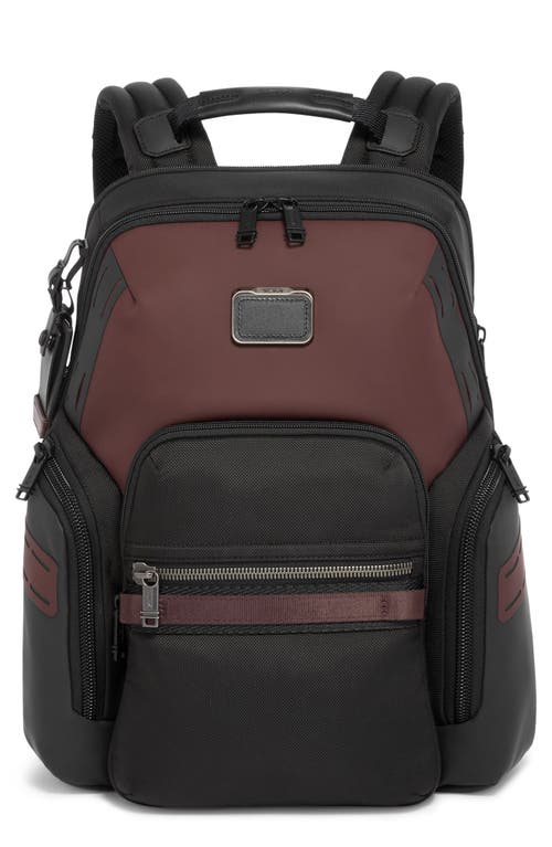 Shop Tumi Alpha Bravo Navigation Backpack In Oxblood