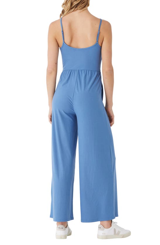 Shop Threads 4 Thought Tansie Luxe Jersey Tank Jumpsuit In Larkspur
